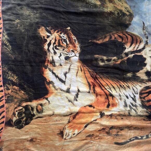 Delacroix Young Tiger Silk Scarf THE MET Metropolitan Museum of Art MMA - Picture 2 of 5